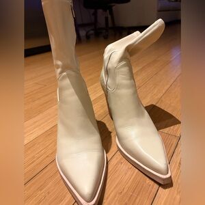 Dolce Vita Cream Heeled Boots